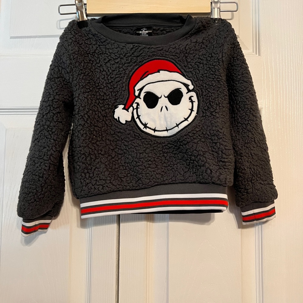 Nightmare before Christmas Disney cozy gray Sweater. Perfect for festive fun